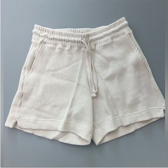 New AYR Waffle Cone Shorts Pima Cotton Seashell Size XS - Picture 1 of 9